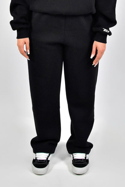 OPEN LEG JOGGER BLACK