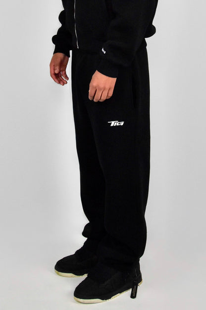 OPEN LEG JOGGER BLACK