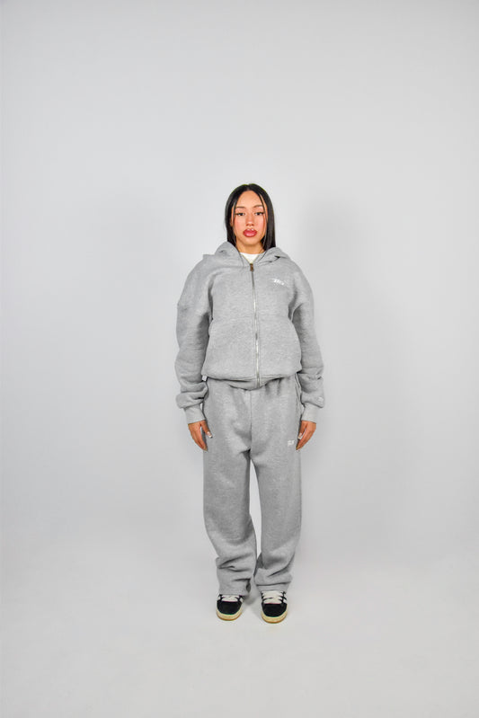 ZIP HOODIE GREY